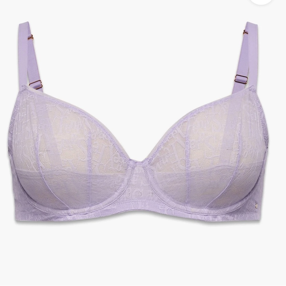 Savage X Fenty Signature Script Unlined‎ Bra 40DD